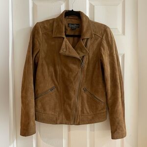 Lucky Brand 100% suede biker jacket